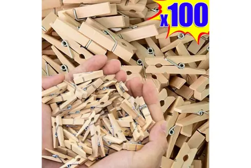 Wooden Clips(Natural and Colours) (3)