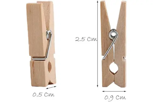 Wooden Clips(Natural and Colours)