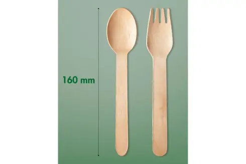 Wooden Spoon, Fork, Knife (3)
