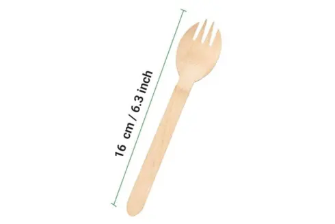 Wooden Spoon, Fork, Knife (4)