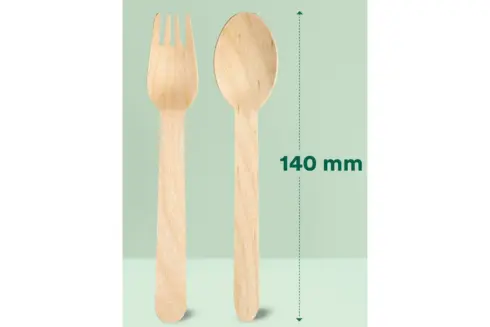 Wooden Spoon, Fork, Knife (6)