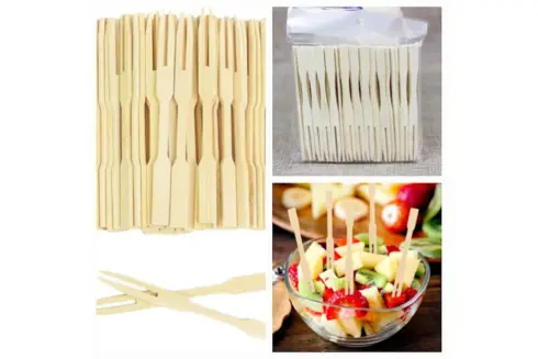 Wooden and Bamboo Fruit Fork (3)
